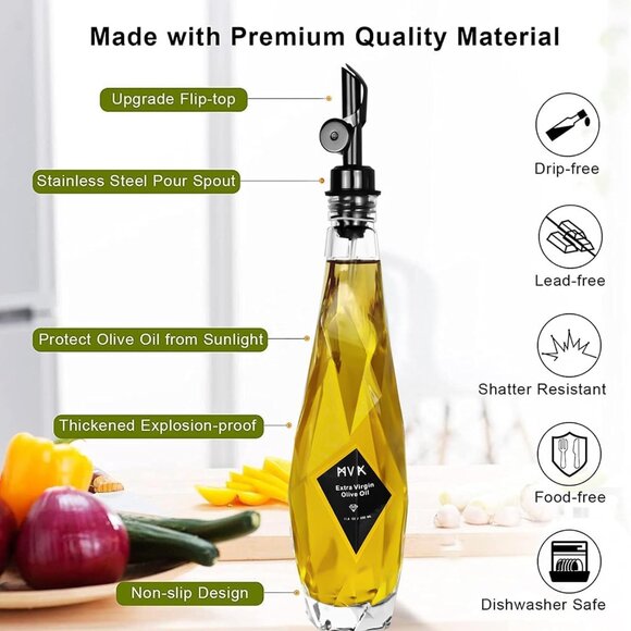 12 oz Oil and Vinegar Dispenser Set 2 Pack - Picture 3 of 4